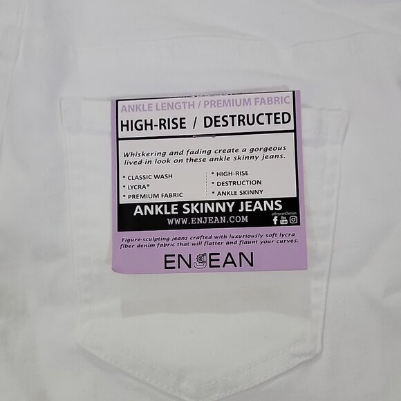 Enjean White Distressed Jeans - Picture 3 of 11